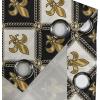 Ambesonne Floral Grommet Curtain, Neutral Pastel Grunge Abstract Pattern with Blossoming Lily Flowers, Decorative Single Panel Drapes for Bedroom Living Room, 50″ x 72″, Dark Tan and Slate Blue(Dark Mustard Black White)