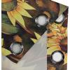 Ambesonne Floral Grommet Curtain, Neutral Pastel Grunge Abstract Pattern with Blossoming Lily Flowers, Decorative Single Panel Drapes for Bedroom Living Room, 50″ x 72″, Dark Tan and Slate Blue(Pale Avocado Green Fawn)