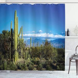 Ambesonne Anchor Shower Curtain, Marine Sailing Sea Symbol and Grungy Rustic Planks in a Neutral Camo Tone, Cloth Fabric Drape for Sea Themed Bathroom Decor Set with Hooks, 69″ W x 75″ L, Green Khaki(Green Blue)