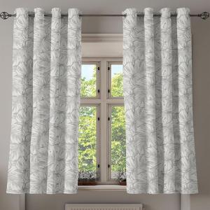 Ambesonne Brown Grommet Curtain, Batik Parang Barong Diagonal Pattern Indonesian Culture and Art Design, Decorative 2-Panel Window Drapes for Bedroom Living Room, 50″ x 84″, Brown Apricot Caramel(Grey Dust)