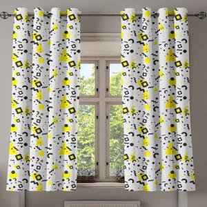 Ambesonne Brown Grommet Curtain, Batik Parang Barong Diagonal Pattern Indonesian Culture and Art Design, Decorative 2-Panel Window Drapes for Bedroom Living Room, 50″ x 84″, Brown Apricot Caramel(Black Yellow White)