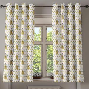 Ambesonne Brown Grommet Curtain, Batik Parang Barong Diagonal Pattern Indonesian Culture and Art Design, Decorative 2-Panel Window Drapes for Bedroom Living Room, 50″ x 84″, Brown Apricot Caramel(Pale Coffee Black Pink)