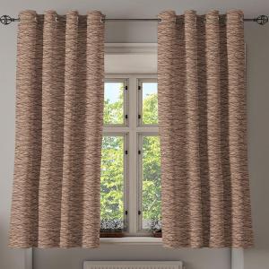 Ambesonne Exotic Grommet Curtain, Minimal Neutral Animal Print with Tiger Silhouettes Pattern Jungle Cat, Decorative Single Panel Drapes for Bedroom Living Room, 50″ x 96″, Eggshell Warm Taupe Tan(Ecru Brown and Charcoal Grey)