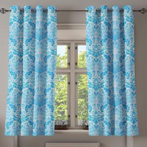 Ambesonne Exotic Grommet Curtain, Minimal Neutral Animal Print with Tiger Silhouettes Pattern Jungle Cat, Decorative Single Panel Drapes for Bedroom Living Room, 50″ x 96″, Eggshell Warm Taupe Tan(Deep Sky Blue Pale Grey)