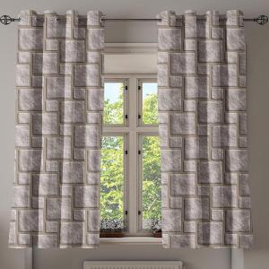 Ambesonne Exotic Grommet Curtain, Minimal Neutral Animal Print with Tiger Silhouettes Pattern Jungle Cat, Decorative Single Panel Drapes for Bedroom Living Room, 50″ x 96″, Eggshell Warm Taupe Tan(Warm Taupe and Dark Tan)