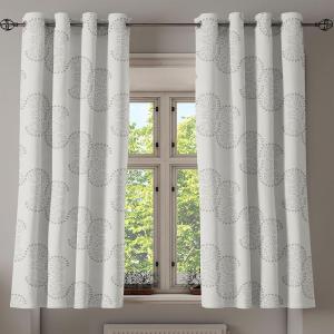 Ambesonne Exotic Grommet Curtain, Minimal Neutral Animal Print with Tiger Silhouettes Pattern Jungle Cat, Decorative Single Panel Drapes for Bedroom Living Room, 50″ x 96″, Eggshell Warm Taupe Tan(Coconut Cocoa and Pale Grey)