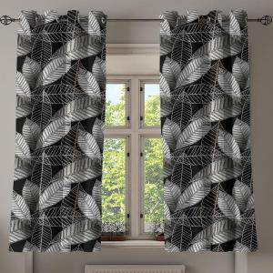 Ambesonne Exotic Grommet Curtain, Minimal Neutral Animal Print with Tiger Silhouettes Pattern Jungle Cat, Decorative Single Panel Drapes for Bedroom Living Room, 50″ x 96″, Eggshell Warm Taupe Tan(Charcoal Grey and Beige)