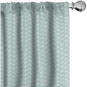 Ambesonne Mexican Window Curtains Pack of 2, Colorful Nature Inspired Pattern Birds Flowers Leaves and Dots Creativity, Lightweight Set with Rod Pocket, 4 Panels of – 28″ x 84″, Red Cream(Sky Blue)