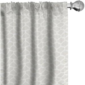 Ambesonne Mexican Window Curtains Pack of 2, Colorful Nature Inspired Pattern Birds Flowers Leaves and Dots Creativity, Lightweight Set with Rod Pocket, 4 Panels of – 28″ x 84″, Red Cream(Eggshell White)