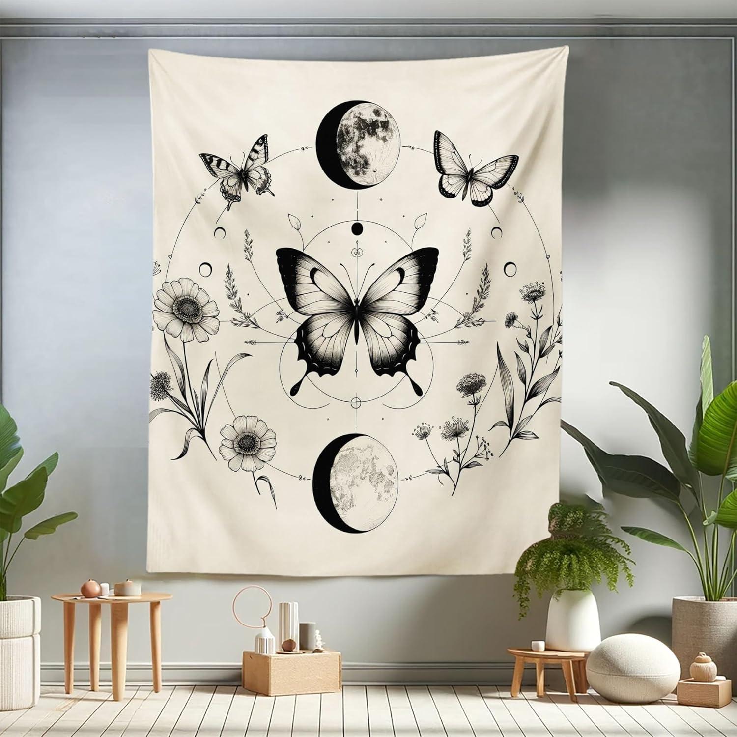 imageAmbesonne Modern Tapestry Balcony Porch Sea Ocean View in Trinidad and Tobago Island Tropic Photo Image Art Wide Wall Hanging for Bedroom Living Room Dorm 80quot X 60quot Sea BlueEggshell Dark Grey