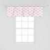 Ambesonne Abstract Window Valance Pack of 2, Simplistic Pattern of Hand Drawn Thin Line Whirlpool Circles in Neutral Tone, Rod Pocket Curtain Valances for Kitchen Bedroom, 42″ X 12″, Pale Taupe White(Pink and Pastel Pink)