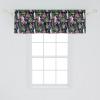 Ambesonne Abstract Window Valance Pack of 2, Simplistic Pattern of Hand Drawn Thin Line Whirlpool Circles in Neutral Tone, Rod Pocket Curtain Valances for Kitchen Bedroom, 42″ X 12″, Pale Taupe White(Olive Green Pale Pink)