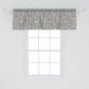 Ambesonne Abstract Window Valance Pack of 2, Simplistic Pattern of Hand Drawn Thin Line Whirlpool Circles in Neutral Tone, Rod Pocket Curtain Valances for Kitchen Bedroom, 42″ X 12″, Pale Taupe White(Dimgray Pale Seafoam)
