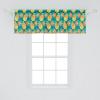 Ambesonne Abstract Window Valance Pack of 2, Simplistic Pattern of Hand Drawn Thin Line Whirlpool Circles in Neutral Tone, Rod Pocket Curtain Valances for Kitchen Bedroom, 42″ X 12″, Pale Taupe White(Dark Seafoam Multicolor)