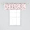 Ambesonne Abstract Window Valance Pack of 2, Simplistic Pattern of Hand Drawn Thin Line Whirlpool Circles in Neutral Tone, Rod Pocket Curtain Valances for Kitchen Bedroom, 42″ X 12″, Pale Taupe White(Earth Yellow Ceil Blue)