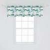 Ambesonne Abstract Window Valance Pack of 2, Simplistic Pattern of Hand Drawn Thin Line Whirlpool Circles in Neutral Tone, Rod Pocket Curtain Valances for Kitchen Bedroom, 42″ X 12″, Pale Taupe White(Teal Blush)