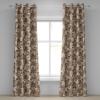 Ambesonne Autumn Leaves Grommet Curtain, Neutral Colors Boho Vintage Design Leafy Artwork Fall Themed Print, Decorative 2-Panel Window Drapes for Bedroom Living Room, 50″ x 84″, Dark Khaki Lime Green(Mustard Eggshell)