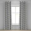 Ambesonne Autumn Leaves Grommet Curtain, Neutral Colors Boho Vintage Design Leafy Artwork Fall Themed Print, Decorative 2-Panel Window Drapes for Bedroom Living Room, 50″ x 84″, Dark Khaki Lime Green(Emerald Warm Taupe Dust)