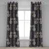 Ambesonne Autumn Leaves Grommet Curtain, Neutral Colors Boho Vintage Design Leafy Artwork Fall Themed Print, Decorative 2-Panel Window Drapes for Bedroom Living Room, 50″ x 84″, Dark Khaki Lime Green(Dark Taupe Grey Tan)