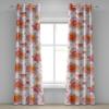 Ambesonne Autumn Leaves Grommet Curtain, Neutral Colors Boho Vintage Design Leafy Artwork Fall Themed Print, Decorative 2-Panel Window Drapes for Bedroom Living Room, 50″ x 84″, Dark Khaki Lime Green(Vermilion Rose White)