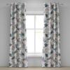 Ambesonne Autumn Leaves Grommet Curtain, Neutral Colors Boho Vintage Design Leafy Artwork Fall Themed Print, Decorative 2-Panel Window Drapes for Bedroom Living Room, 50″ x 84″, Dark Khaki Lime Green(Dark Sea Green Pale Khaki)