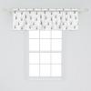 Ambesonne Geometric Window Valance Pack of 2, Modern Neutral Style Pattern of Abstract Ornamental Triangles Print, Rod Pocket Curtain Valances for Kitchen Bedroom, 42″ X 12″, Pale Sepia and White(Pale Taupe Pale Sepia)