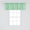 Ambesonne Geometric Window Valance Pack of 2, Modern Neutral Style Pattern of Abstract Ornamental Triangles Print, Rod Pocket Curtain Valances for Kitchen Bedroom, 42″ X 12″, Pale Sepia and White(Green Shamrock Green)