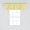 Ambesonne Geometric Window Valance Pack of 2, Modern Neutral Style Pattern of Abstract Ornamental Triangles Print, Rod Pocket Curtain Valances for Kitchen Bedroom, 42″ X 12″, Pale Sepia and White(Hunter Green Pale Yellow)