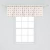 Ambesonne Geometric Window Valance Pack of 2, Modern Neutral Style Pattern of Abstract Ornamental Triangles Print, Rod Pocket Curtain Valances for Kitchen Bedroom, 42″ X 12″, Pale Sepia and White(Vermilion Grey)