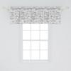 Ambesonne Geometric Window Valance Pack of 2, Modern Neutral Style Pattern of Abstract Ornamental Triangles Print, Rod Pocket Curtain Valances for Kitchen Bedroom, 42″ X 12″, Pale Sepia and White(Charcoal Grey Pale Grey)
