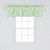 Ambesonne Geometric Window Valance Pack of 2, Modern Neutral Style Pattern of Abstract Ornamental Triangles Print, Rod Pocket Curtain Valances for Kitchen Bedroom, 42″ X 12″, Pale Sepia and White(Lime Green White)
