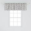 Ambesonne Geometric Window Valance Pack of 2, Modern Neutral Style Pattern of Abstract Ornamental Triangles Print, Rod Pocket Curtain Valances for Kitchen Bedroom, 42″ X 12″, Pale Sepia and White(Rose Pale Coffee)