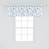 Ambesonne Geometric Window Valance Pack of 2, Modern Neutral Style Pattern of Abstract Ornamental Triangles Print, Rod Pocket Curtain Valances for Kitchen Bedroom, 42″ X 12″, Pale Sepia and White(Blue White Black)