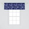 Ambesonne Geometric Window Valance Pack of 2, Modern Neutral Style Pattern of Abstract Ornamental Triangles Print, Rod Pocket Curtain Valances for Kitchen Bedroom, 42″ X 12″, Pale Sepia and White(Blue Violet Indigo)