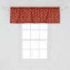 Ambesonne Geometric Window Valance Pack of 2, Modern Neutral Style Pattern of Abstract Ornamental Triangles Print, Rod Pocket Curtain Valances for Kitchen Bedroom, 42″ X 12″, Pale Sepia and White(Vermilion and Multicolor)