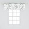 Ambesonne Geometric Window Valance Pack of 2, Modern Neutral Style Pattern of Abstract Ornamental Triangles Print, Rod Pocket Curtain Valances for Kitchen Bedroom, 42″ X 12″, Pale Sepia and White(Teal Multicolor)