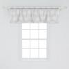 Ambesonne Abstract Window Valance, Simplistic Pattern of Hand Drawn Thin Line Whirlpool Circles in Neutral Tone, Curtain Valance for Kitchen Bedroom Decor with Rod Pocket, 42″ x 18″, Pale Taupe White