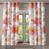 Ambesonne Autumn Leaves Grommet Curtain, Neutral Colors Boho Vintage Design Leafy Artwork Fall Themed Print, Decorative 2-Panel Window Drapes for Bedroom Living Room, 50″ x 84″, Dark Khaki Lime Green(Vermilion Rose White)