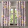 Ambesonne Autumn Leaves Grommet Curtain, Neutral Colors Boho Vintage Design Leafy Artwork Fall Themed Print, Decorative 2-Panel Window Drapes for Bedroom Living Room, 50″ x 84″, Dark Khaki Lime Green(Pale Lilac Mustard)