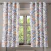Ambesonne Autumn Leaves Grommet Curtain, Neutral Colors Boho Vintage Design Leafy Artwork Fall Themed Print, Decorative 2-Panel Window Drapes for Bedroom Living Room, 50″ x 84″, Dark Khaki Lime Green(Blue Violet Peach and Cream)