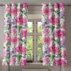 Ambesonne Autumn Leaves Grommet Curtain, Neutral Colors Boho Vintage Design Leafy Artwork Fall Themed Print, Decorative 2-Panel Window Drapes for Bedroom Living Room, 50″ x 84″, Dark Khaki Lime Green(Hot Pink Fern Green)
