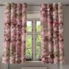 Ambesonne Autumn Leaves Grommet Curtain, Neutral Colors Boho Vintage Design Leafy Artwork Fall Themed Print, Decorative 2-Panel Window Drapes for Bedroom Living Room, 50″ x 84″, Dark Khaki Lime Green(Dried Rose Green Brown)