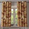 Ambesonne Autumn Leaves Grommet Curtain, Neutral Colors Boho Vintage Design Leafy Artwork Fall Themed Print, Decorative 2-Panel Window Drapes for Bedroom Living Room, 50″ x 84″, Dark Khaki Lime Green(Dark Khaki Lime Green)