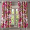 Ambesonne Autumn Leaves Grommet Curtain, Neutral Colors Boho Vintage Design Leafy Artwork Fall Themed Print, Decorative 2-Panel Window Drapes for Bedroom Living Room, 50″ x 84″, Dark Khaki Lime Green(Purple Grey Magenta)