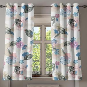 Ambesonne Autumn Leaves Grommet Curtain, Neutral Colors Boho Vintage Design Leafy Artwork Fall Themed Print, Decorative 2-Panel Window Drapes for Bedroom Living Room, 50″ x 84″, Dark Khaki Lime Green(Dark Sea Green Pale Khaki)