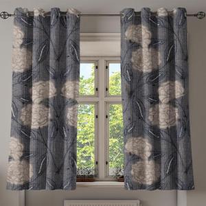 Ambesonne Autumn Leaves Grommet Curtain, Neutral Colors Boho Vintage Design Leafy Artwork Fall Themed Print, Decorative 2-Panel Window Drapes for Bedroom Living Room, 50″ x 84″, Dark Khaki Lime Green(Dark Taupe Grey Tan)