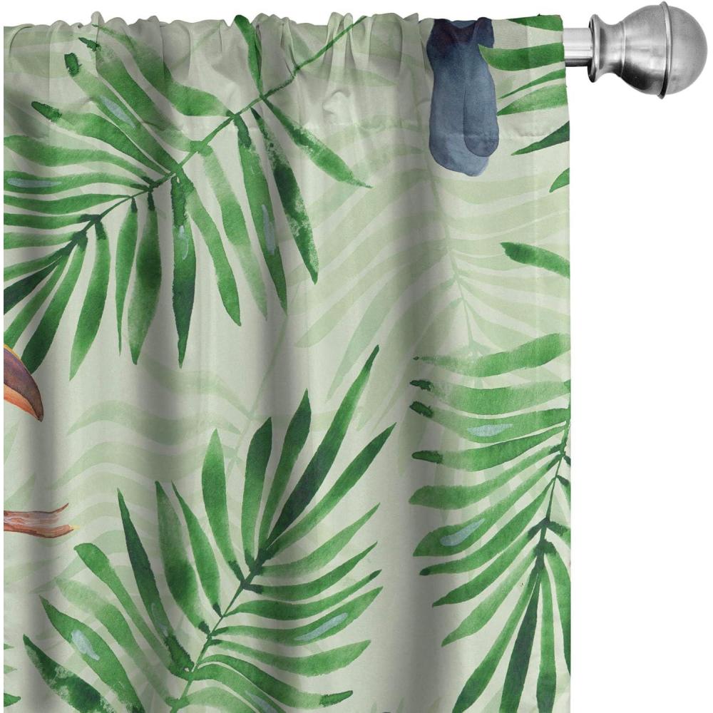 imageAmbesonne Blooming Roses Curtains Sketch Drawn Neutral Colors Dreamy Garden Flowers with Delicate Petals Window Treatments 2 Panel Set for Living Room Bedroom Pair of 28quot x 95quot Indigo Pale RubyPurpleblue Fern Green