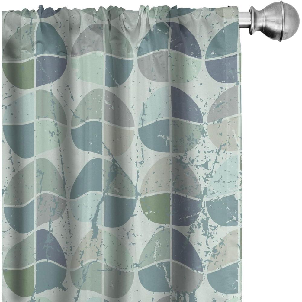 imageAmbesonne Blooming Roses Curtains Sketch Drawn Neutral Colors Dreamy Garden Flowers with Delicate Petals Window Treatments 2 Panel Set for Living Room Bedroom Pair of  28quot x 95quot Indigo Pale RubyLaurel Green and Blue Grey