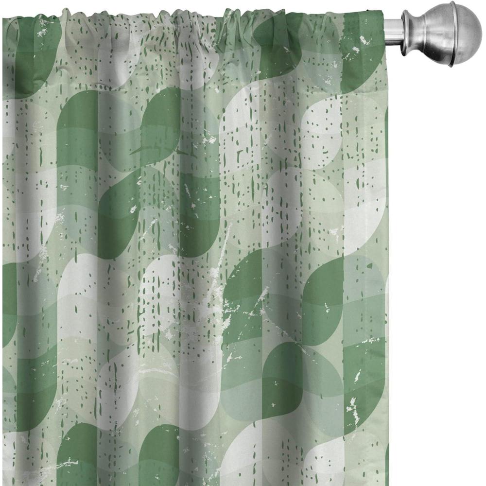 imageAmbesonne Blooming Roses Curtains Sketch Drawn Neutral Colors Dreamy Garden Flowers with Delicate Petals Window Treatments 2 Panel Set for Living Room Bedroom Pair of  28quot x 95quot Indigo Pale RubyFern Green Khaki and White