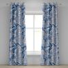 Ambesonne Floral Design Grommet Curtain, Neutral Colors Boho Flowers Vintage Pattern with Leaves Print, Decorative 2-Panel Window Drapes for Bedroom Living Room, 50″ x 54″, Lavender Blue Warm Taupe(Ceil Blue Lavender)